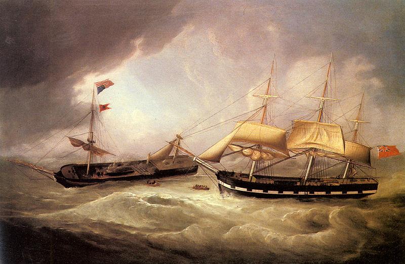 Joseph heard Passengers from the Dismasted U.S. Merchantman oil painting picture